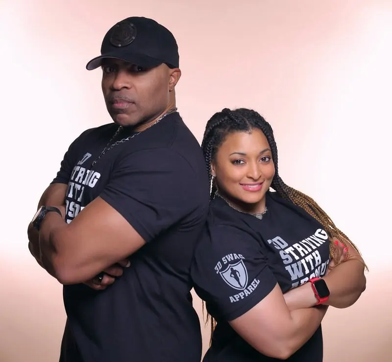 Tierra and Stephen Webley in 3D SWAG Apparel